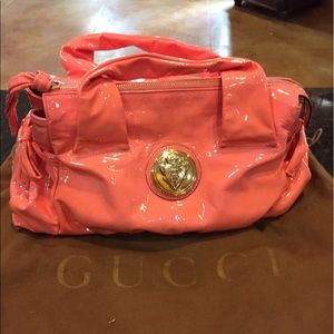Gucci rare patent leather bag